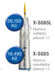 Chirurgický násadec rovný NSK X-SG65 1:1 Ti nesvětelný