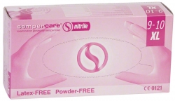 SEMPERCARE® nitrile 100 ks/ bal. - latex a powder FREE vel. XK