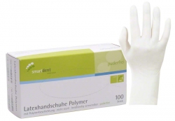 Smartdent - polymerové latexové vyšetřovací rukavice balení 100  