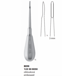 Bein páka extrakční rovná; 3 mm; 14,5 cm - kopie