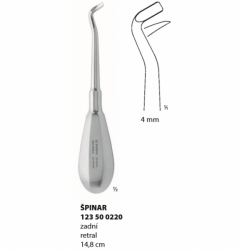 Bein páka extrakční rovná; 3 mm; 14,5 cm - kopie - kopie - kopie - kopie