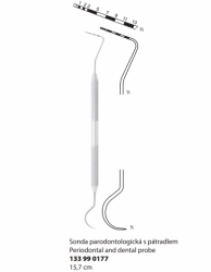 Sonda parodontolog. 1; 2; 3; 5; 7; 9; 11; 13 mm; 15,2 cm - kopie