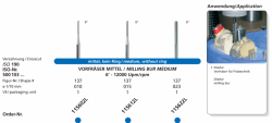 Fréza na opracování kovů 0° - ISO 500 103 137  190 xxx